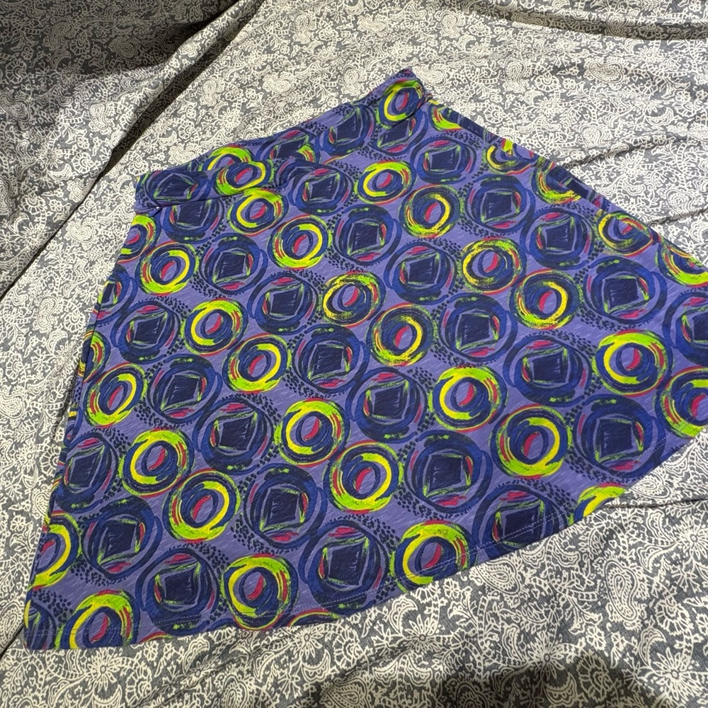 REI cotton skirt small purple print